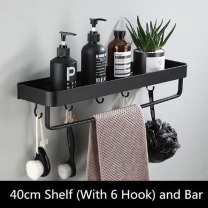 Sleek Metal Wall Mounted Shelf