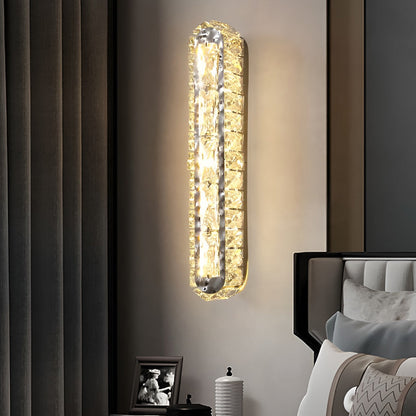 Luxury Crystal LED Wall Light with Adjustable Dimmer