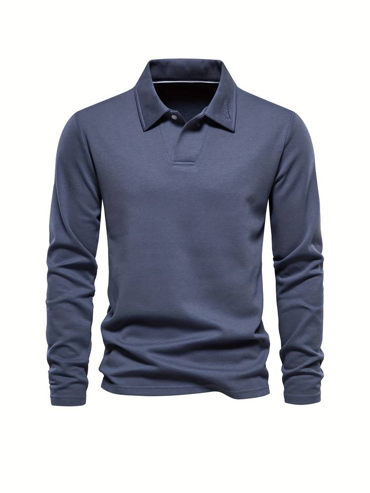 Timeless Mens Long-Sleeve Polo Shirt