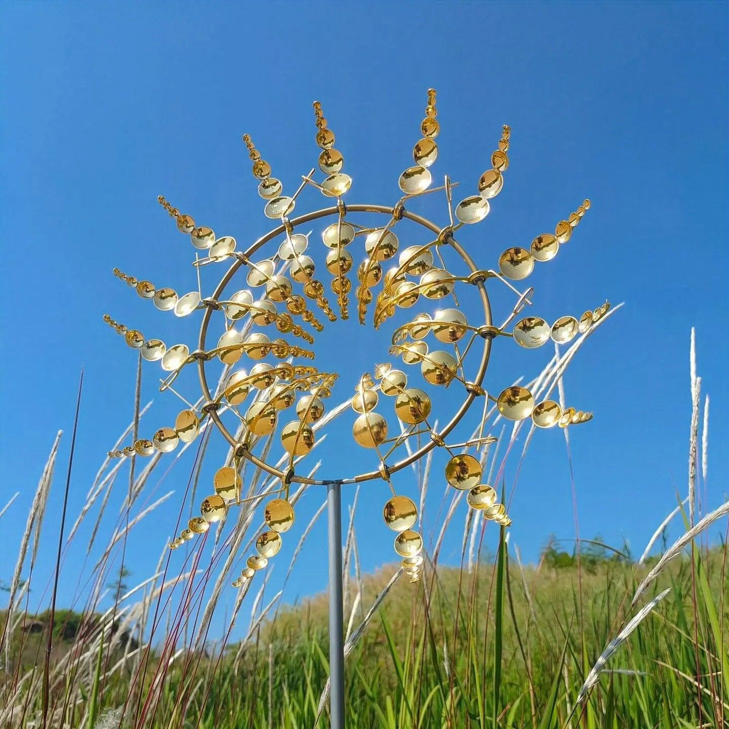 Beautiful Outdoor Metal Wind Spin Decor
