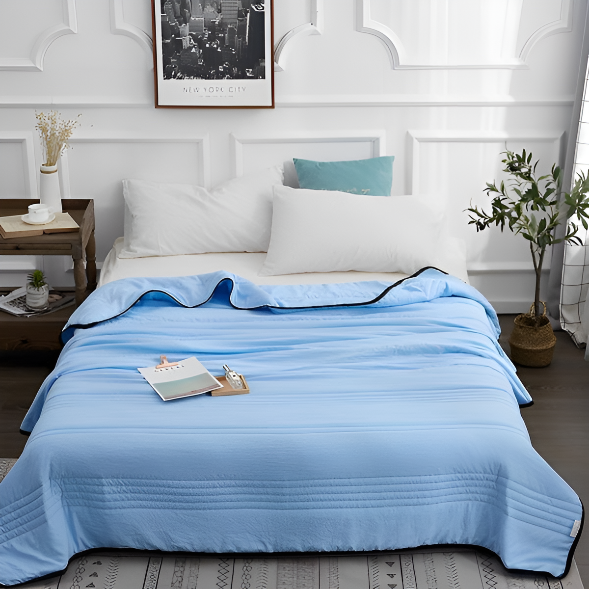 Breathable Bamboo Blanket for Restful Sleep Comfort