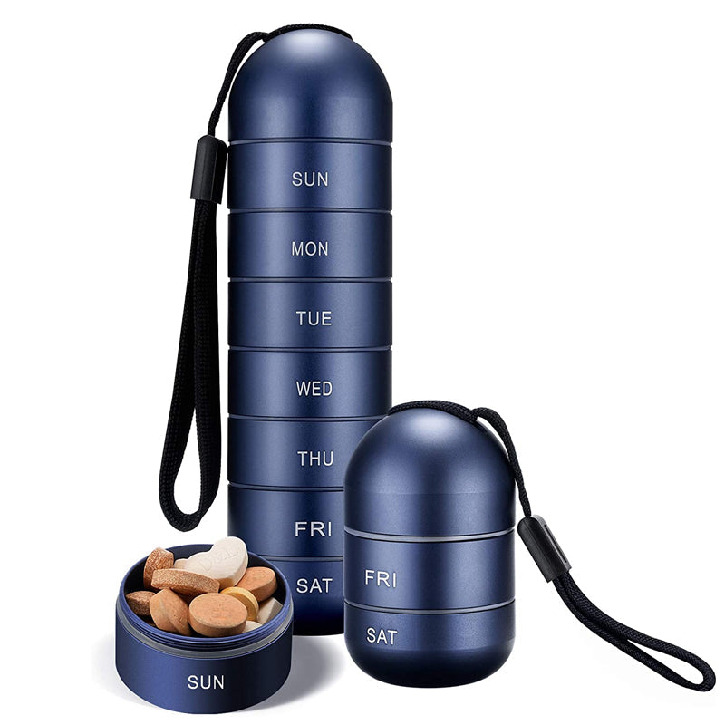 Waterproof Daily Pill Box for Travel and Home Use