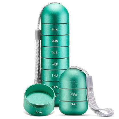 Waterproof Daily Pill Box for Travel and Home Use