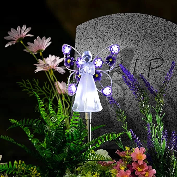 Serene Solar LED Angel Light Lamp