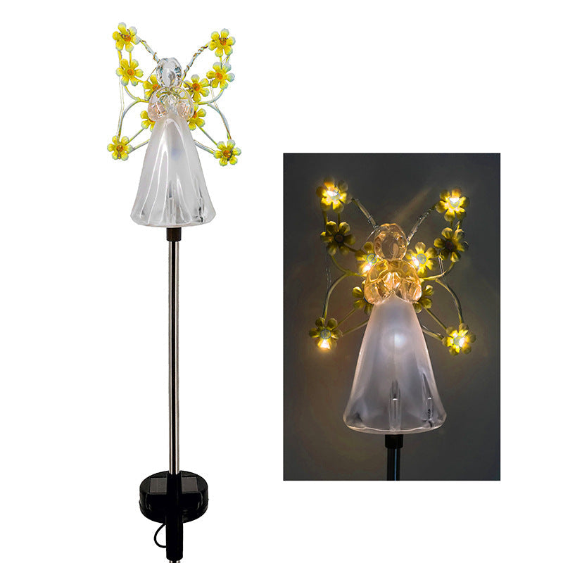 Serene Solar LED Angel Light Lamp