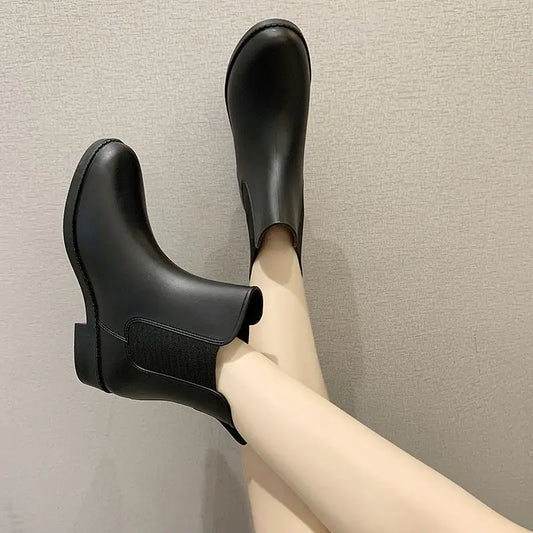 Comfortable Women's Waterproof Rain Boots - Glamry