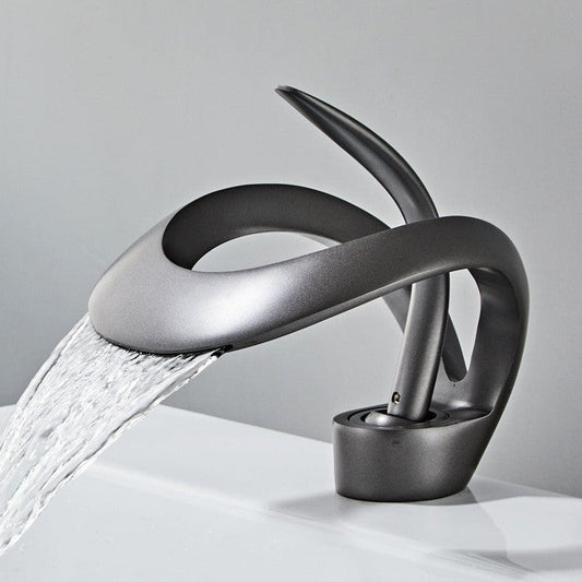 Luxury Gold Tone Modern Bathroom Faucet - Glamry