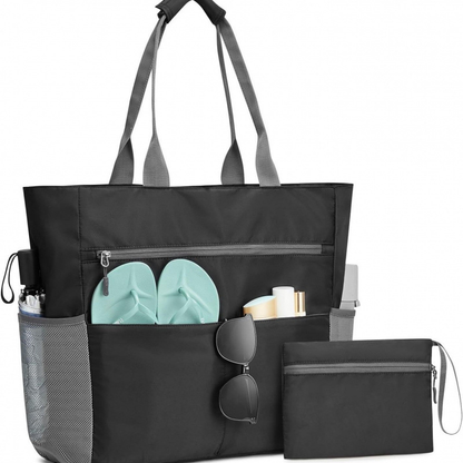 Large Water Resistant Summer Beach Tote Bag - Glamry