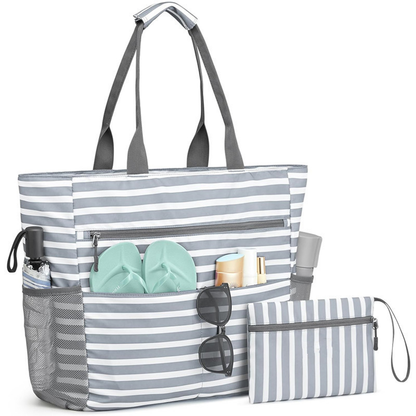 Large Water Resistant Summer Beach Tote Bag