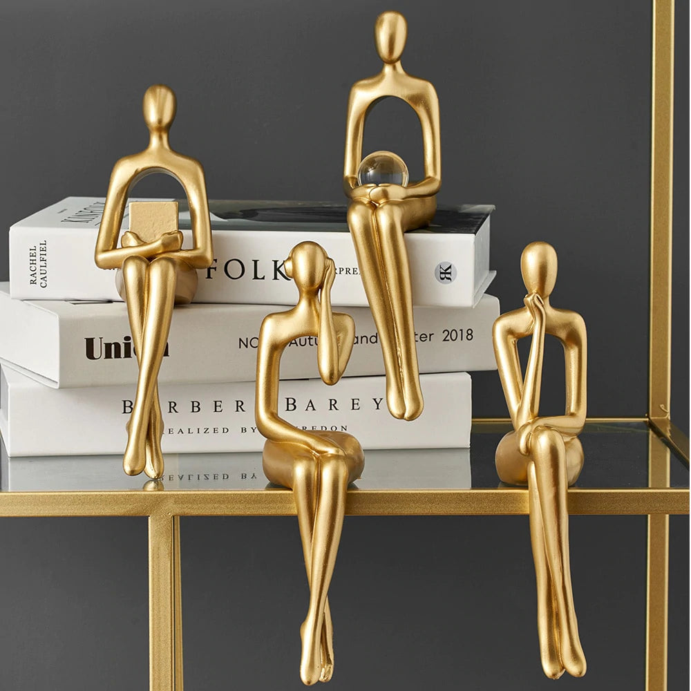 Modern Abstract Sculpture Home Decor Figurines - Glamry
