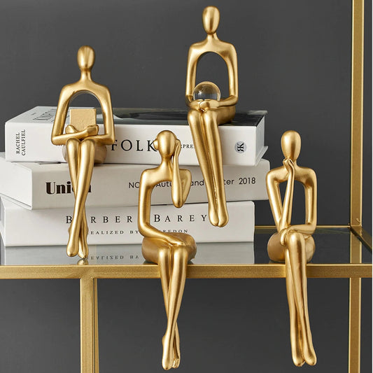 Modern Abstract Sculpture Home Decor Figurines - Glamry