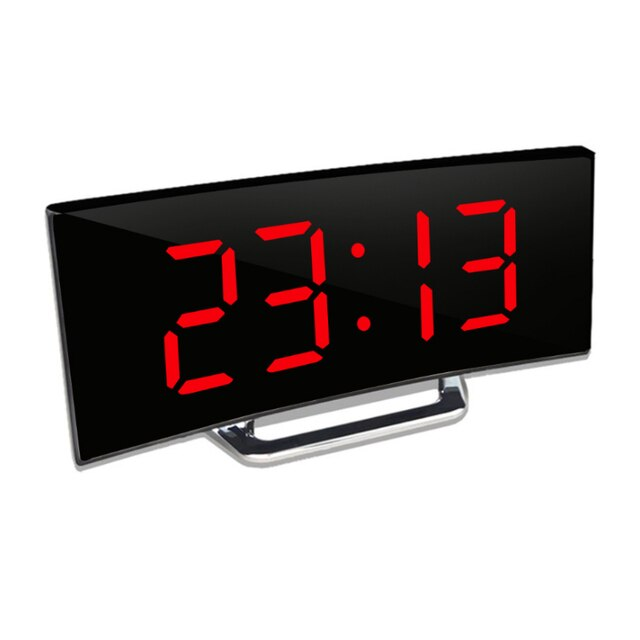 Big Screen Digital Alarm Clock with Sleek Curve Design