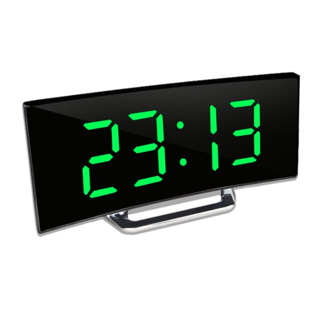 Big Screen Digital Alarm Clock with Sleek Curve Design