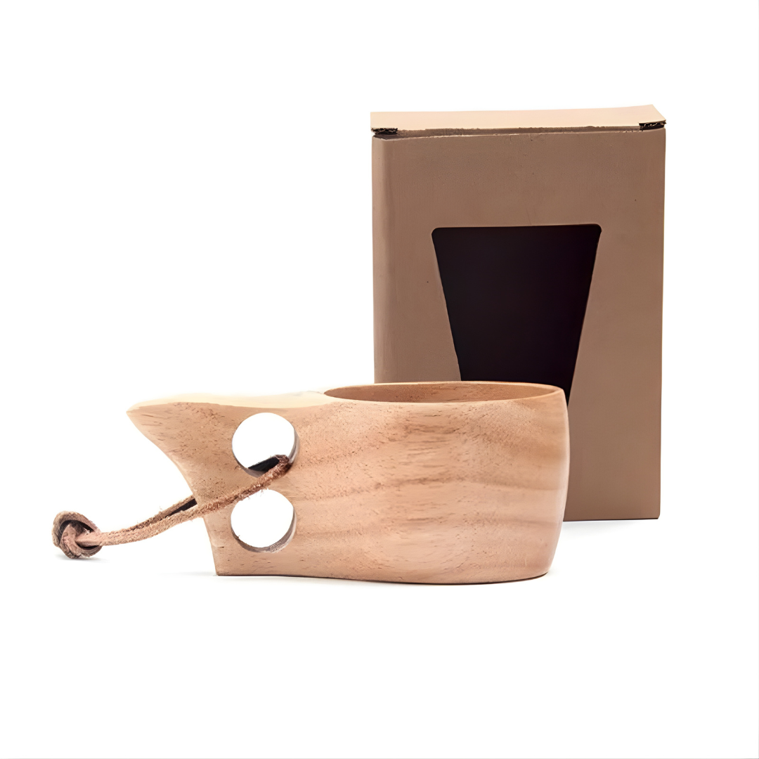 Eco Friendly Handmade Natural Wood Coffee Mug