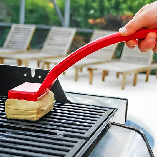 Heavy Duty BBQ Grill Cleaning Brush with Long Handle - Glamry
