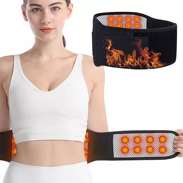 Heated Back Support Belt with Magnetic Therapy - Glamry
