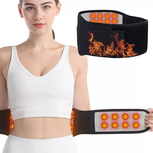 Heated Back Support Belt with Magnetic Therapy - Glamry