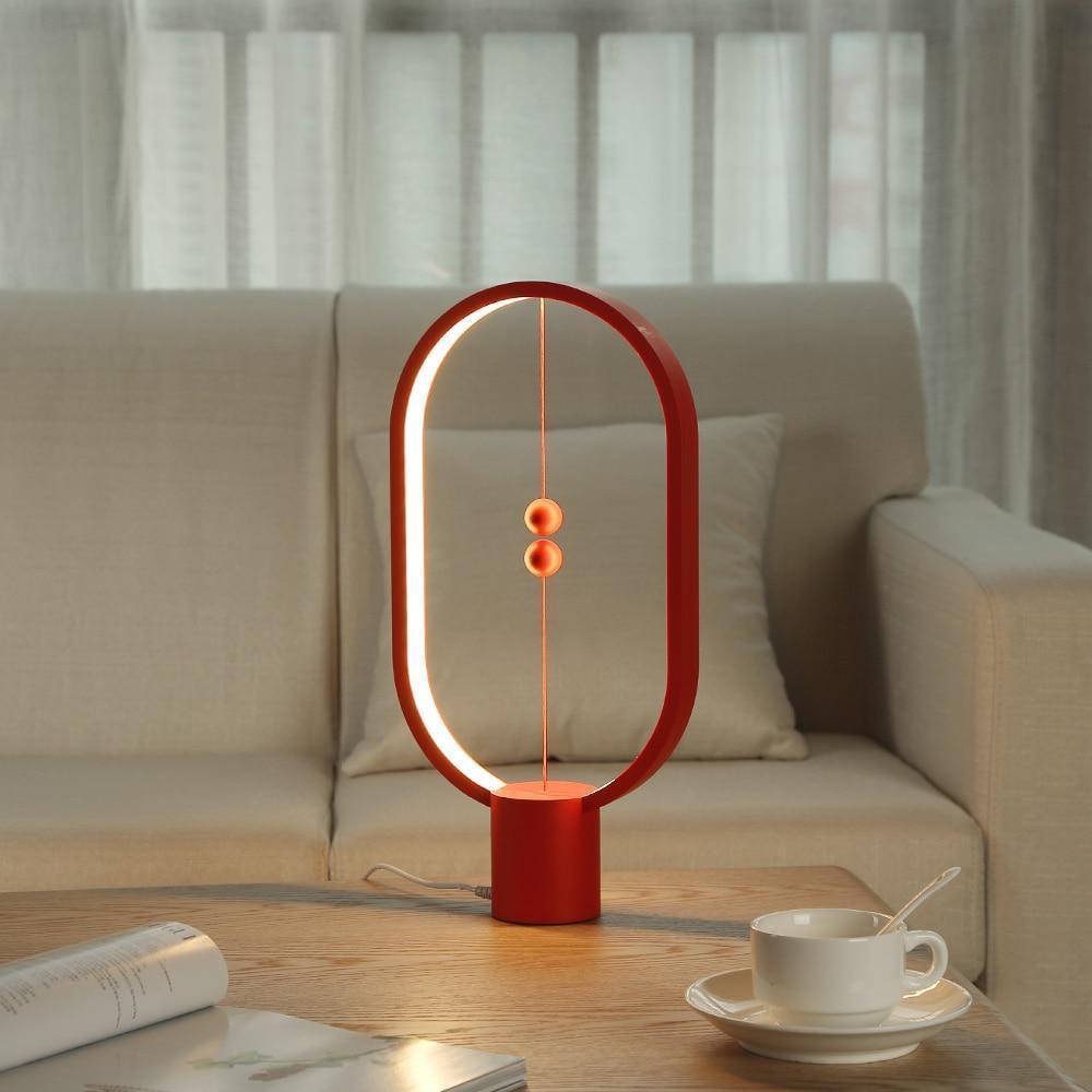 Sleek Wood LED Desk Lamp with Touch Sensor
