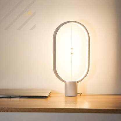 Sleek Wood LED Desk Lamp with Touch Sensor
