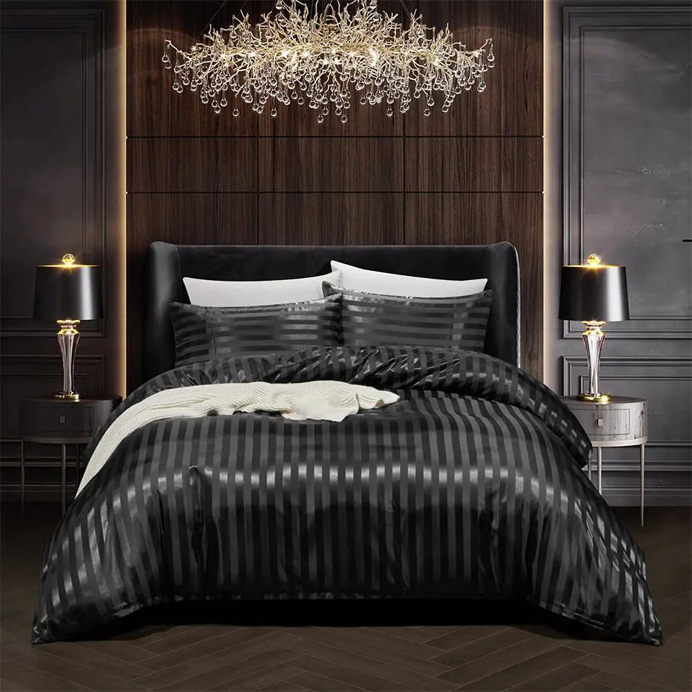 Luxurious Soft Black Comforter Set