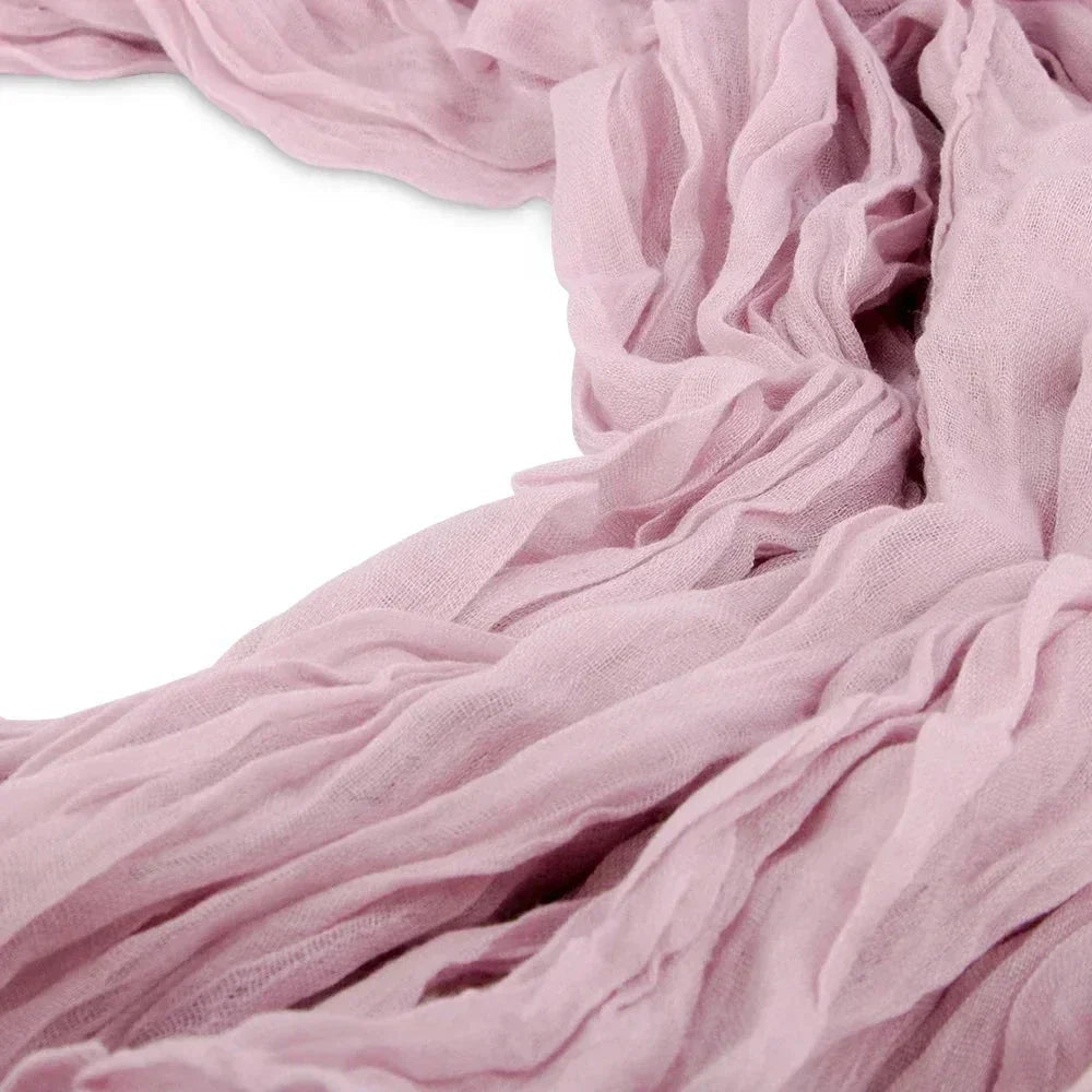 Soft Pink Gathered Table Runner Set of 10