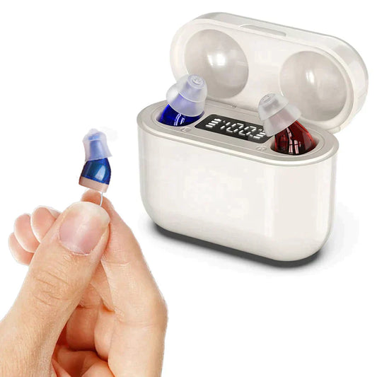 Discreet Rechargeable Hearing Aids with Noise Cancellation - Glamry