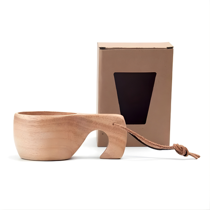 Eco Friendly Handmade Natural Wood Coffee Mug