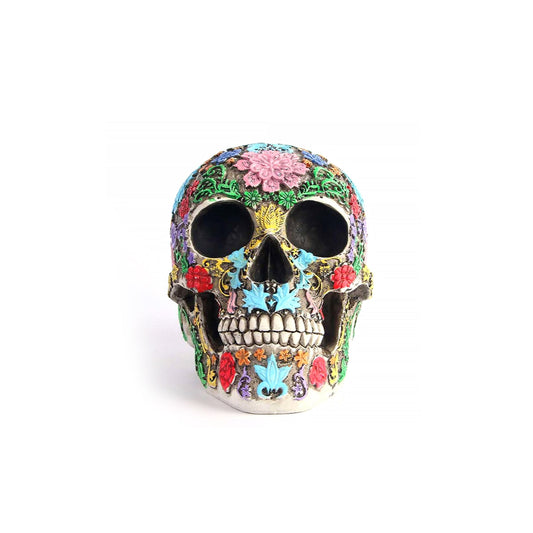 Colorful Mexican Sugar Skull Figurine Decoration - Glamry
