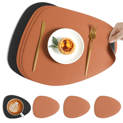Luxury Vinyl Placemats - Reversible Table Setting Mats