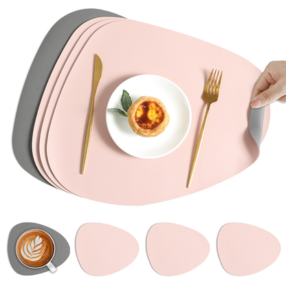 Luxury Vinyl Placemats - Reversible Table Setting Mats