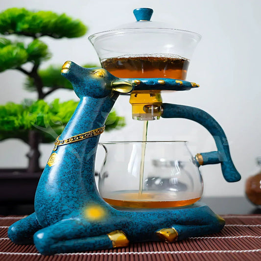 Deluxe Animal Shaped Ceramic Teapot Gift Set - Glamry