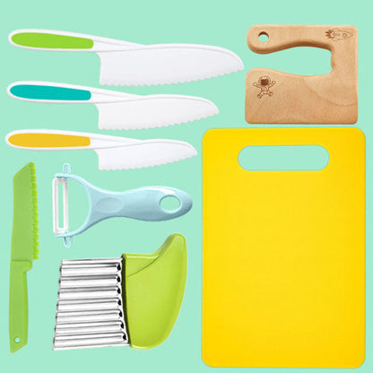 Kid's 8-Piece Play Kitchen Set – Safe BPA-Free Cooking Utensils - Glamry