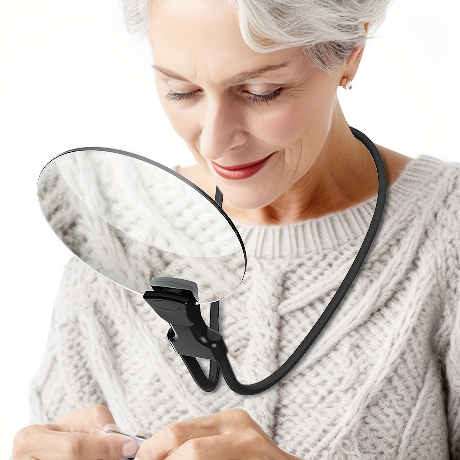 5X Magnifying Glass with Adjustable Desk Stand - Glamry