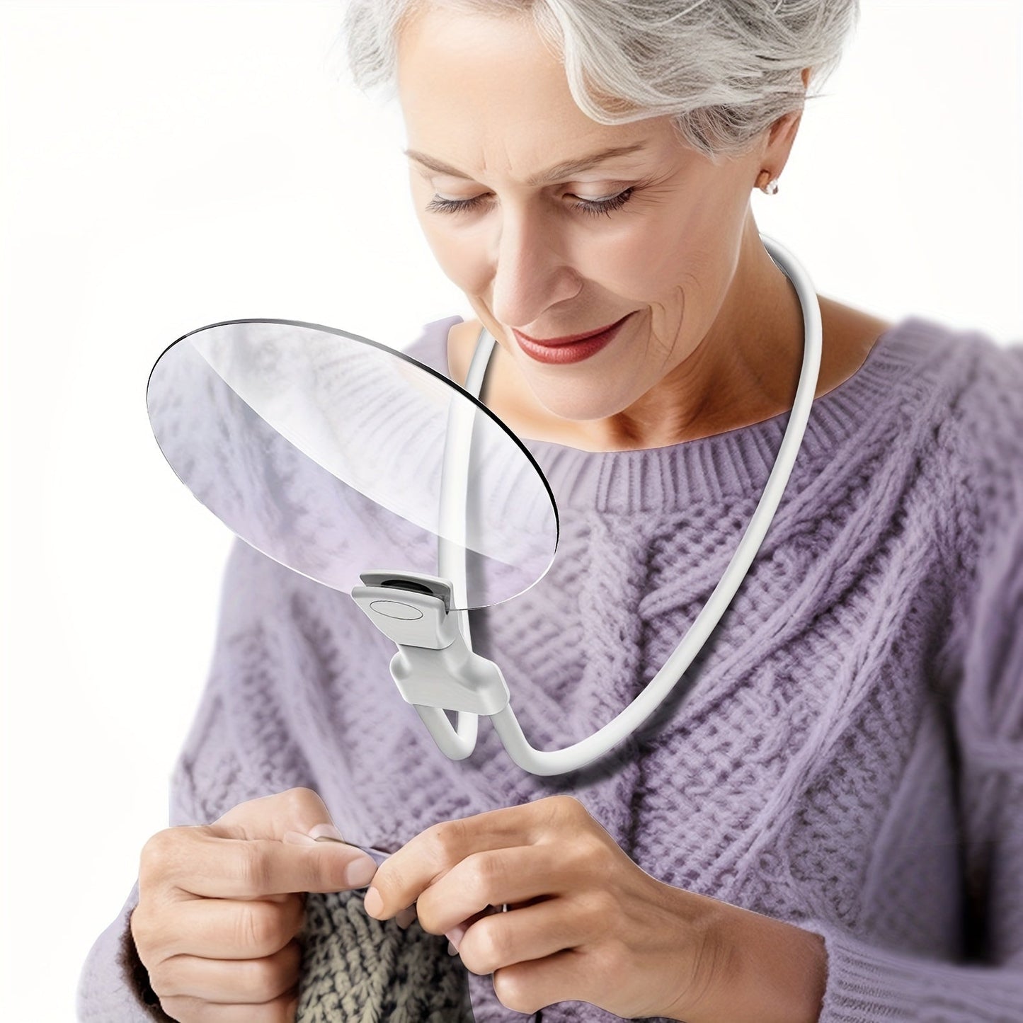 5X Magnifying Glass with Adjustable Desk Stand