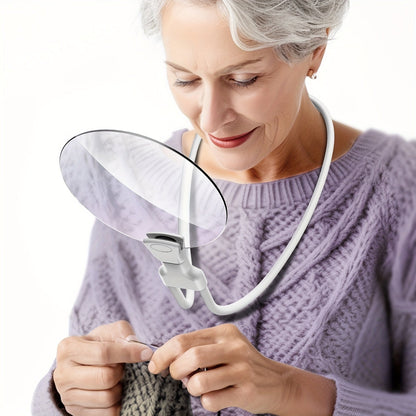 5X Magnifying Glass with Adjustable Desk Stand