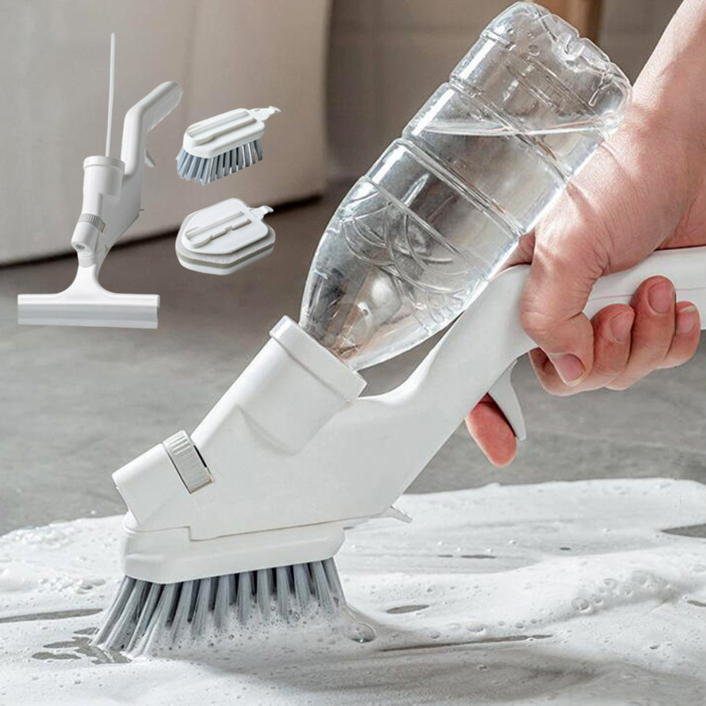 EasyClean Bathroom Tile Brush with Built-in Soap Dispenser - Glamry
