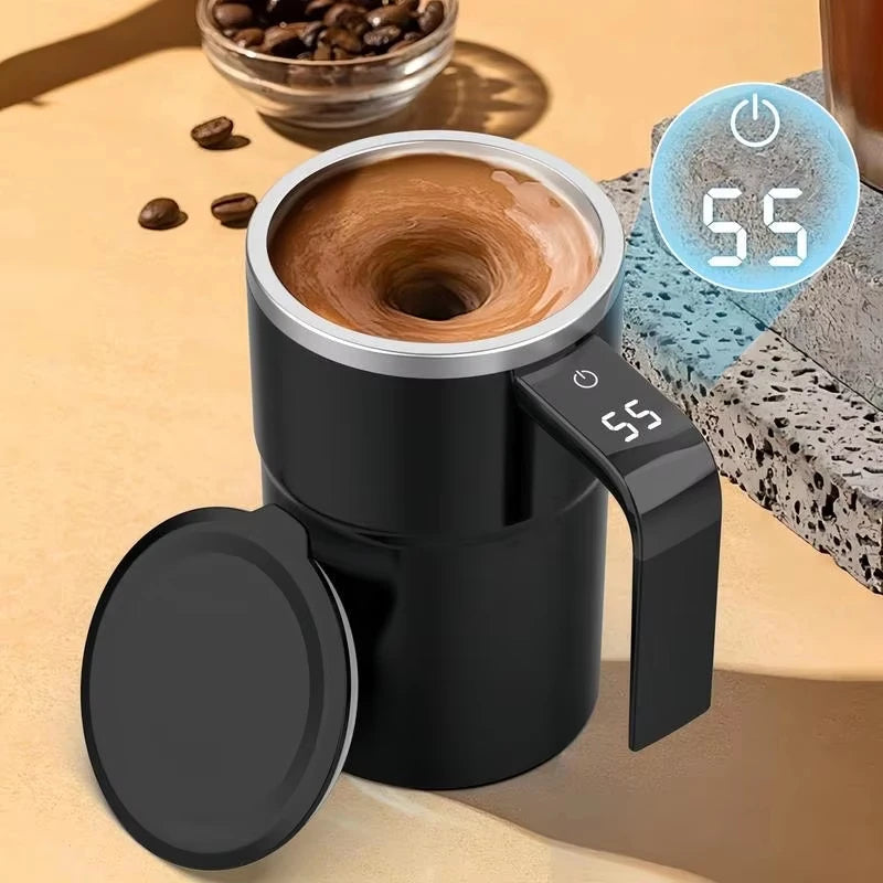 Intelligent Coffee Mug with Mixer and Temp Screen - Glamry