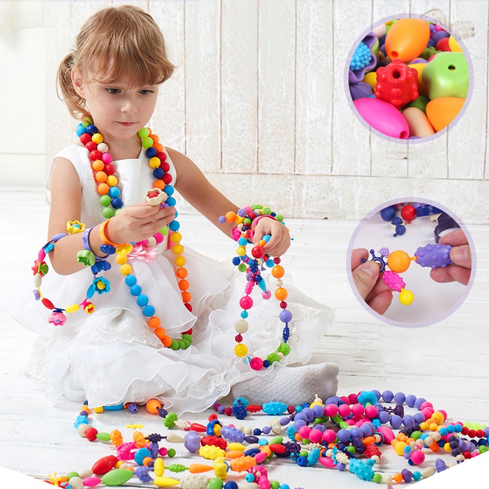 Fun Bead Jewelry Kit for Kids Craft - Glamry