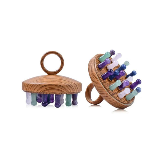 Colorful Jade Meridian Massage Comb