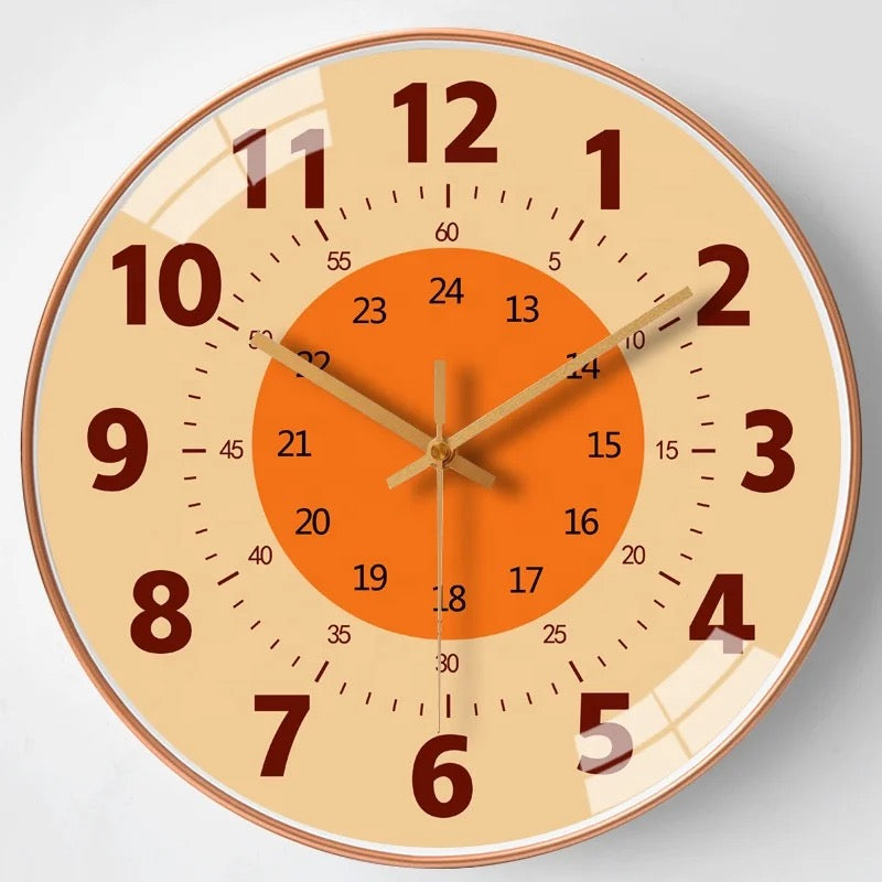 Fun Kids Educational Clock - Easy Hang Design