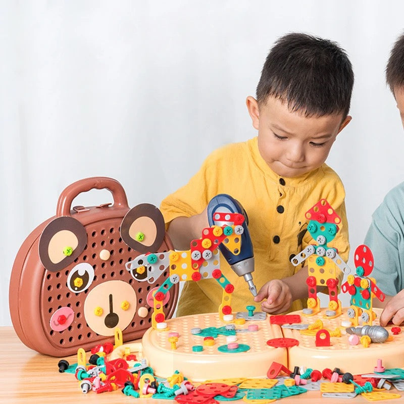 Fun Kids Tool Kit with Drill and Storage Case - Glamry