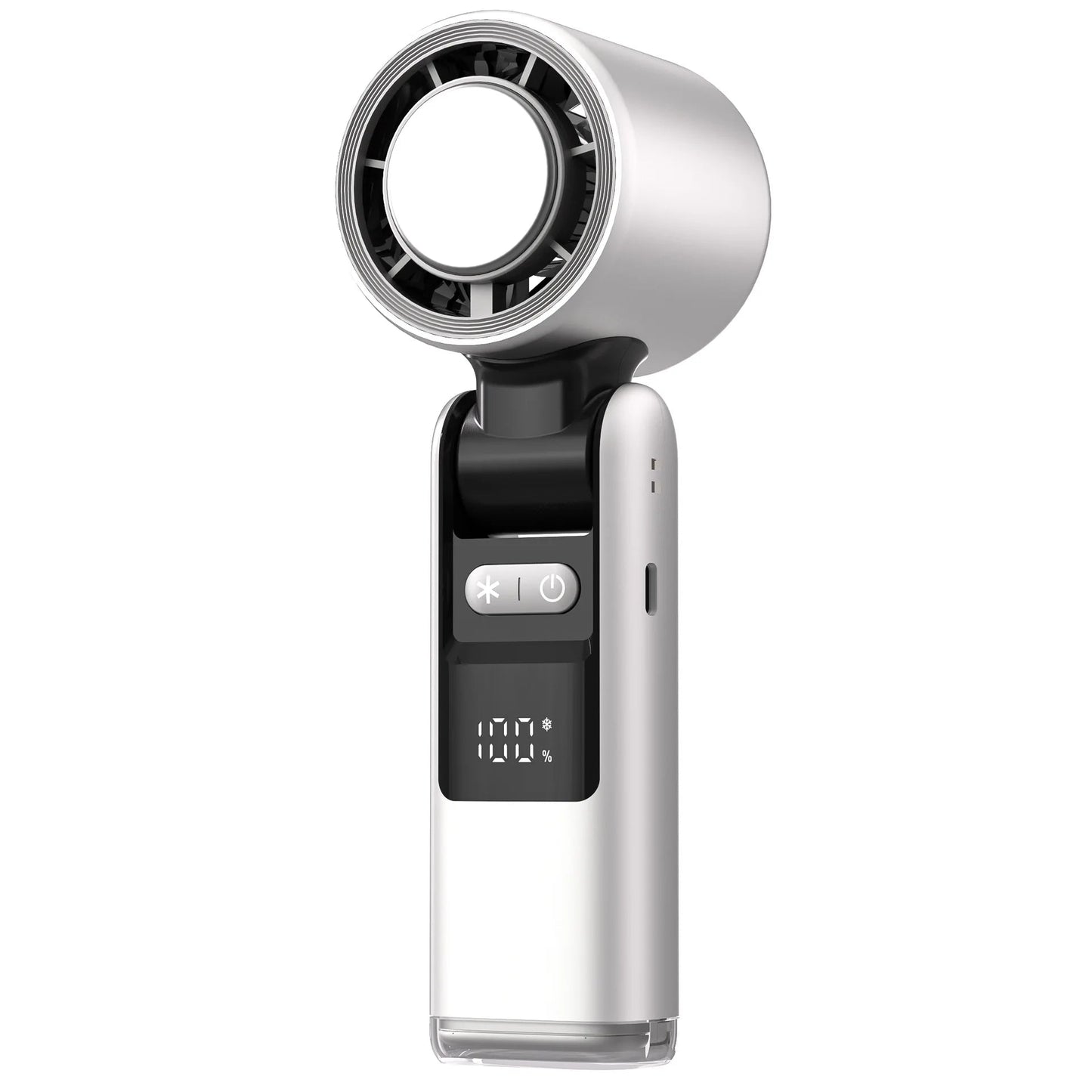 Portable Mini Handheld Fan with LED Display - Glamry