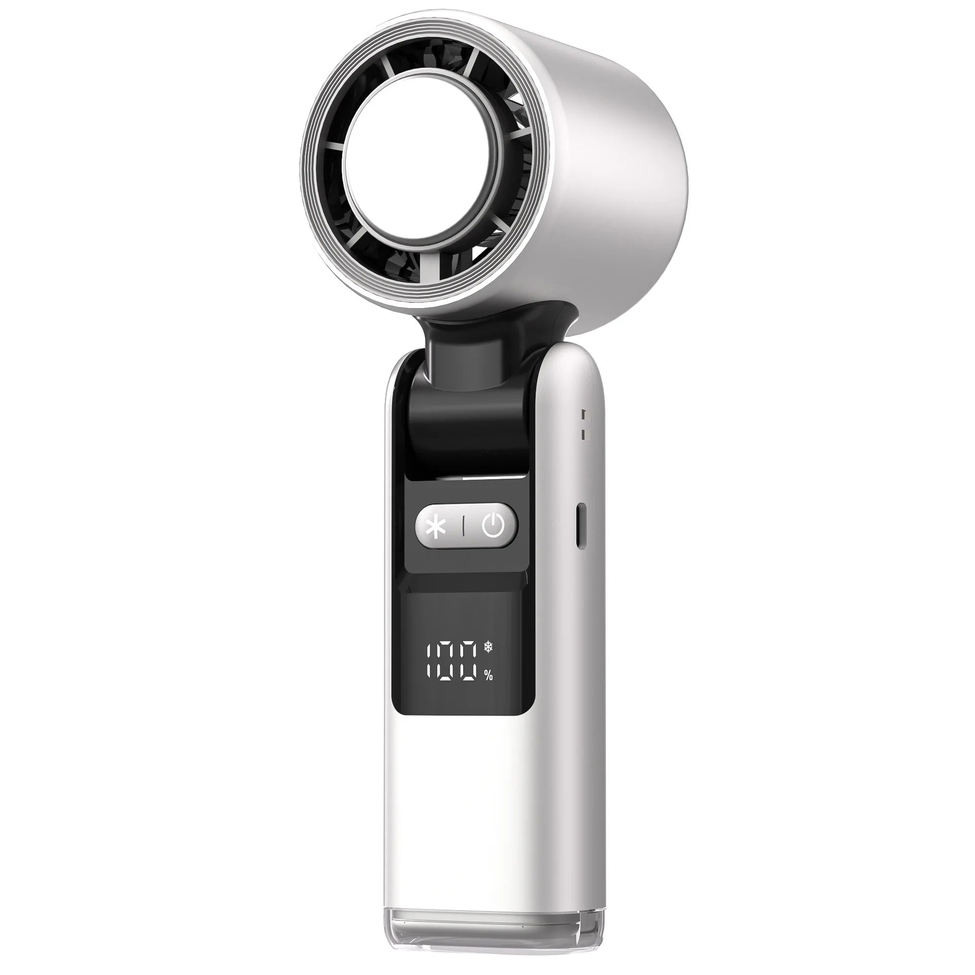 Portable Mini Handheld Fan with LED Display - Glamry