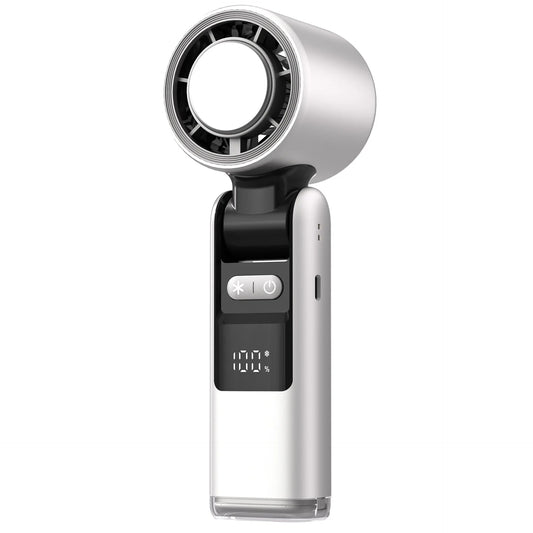 Portable Mini Handheld Fan with LED Display - Glamry