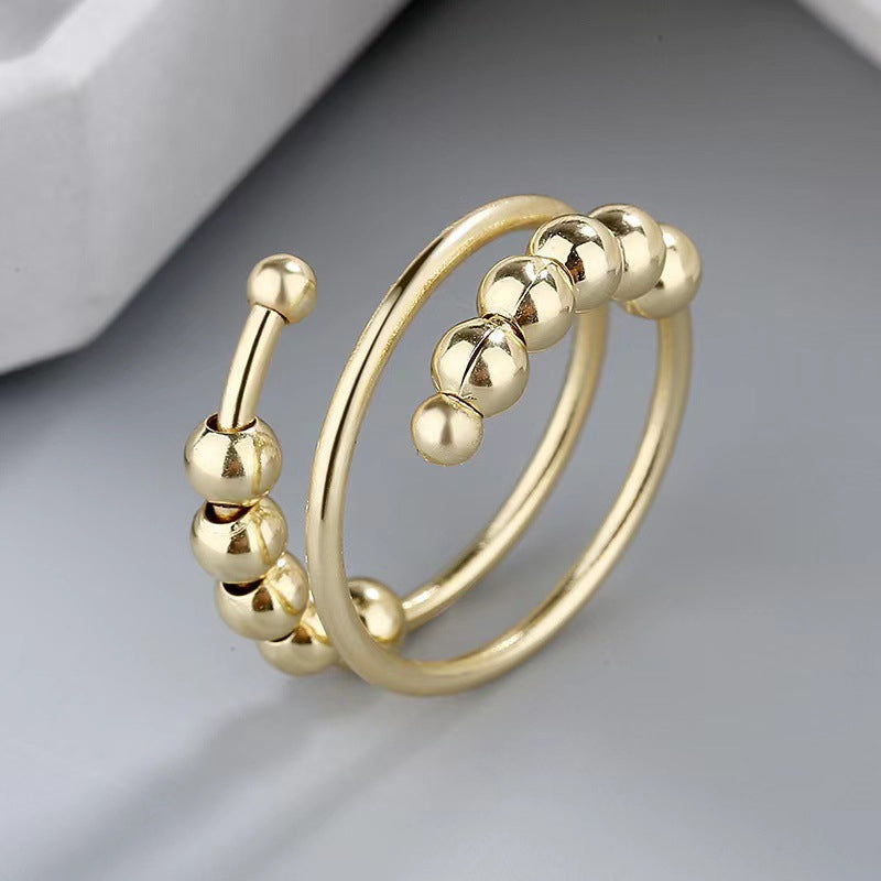 Comforting Copper Fidget Ring for Stress Relief