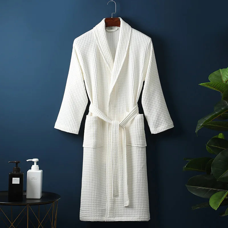 Plush Spa | Ultra Soft Absorbent Cotton Bathrobe for Men Women - Glamry