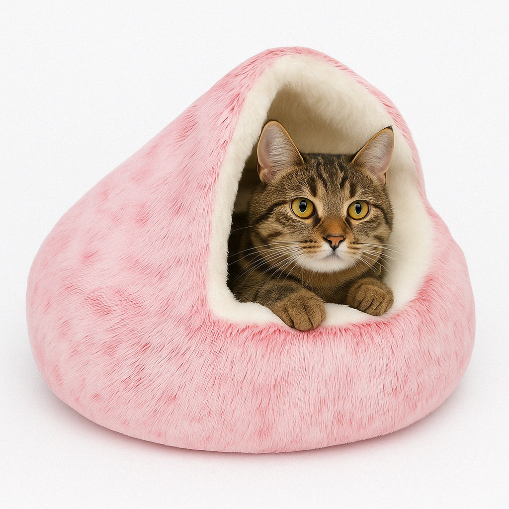 Calming Pet | Warm Fleece Covered Cat Bed