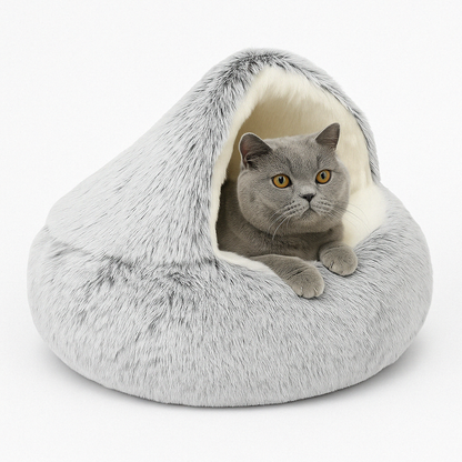 Calming Pet | Warm Fleece Covered Cat Bed