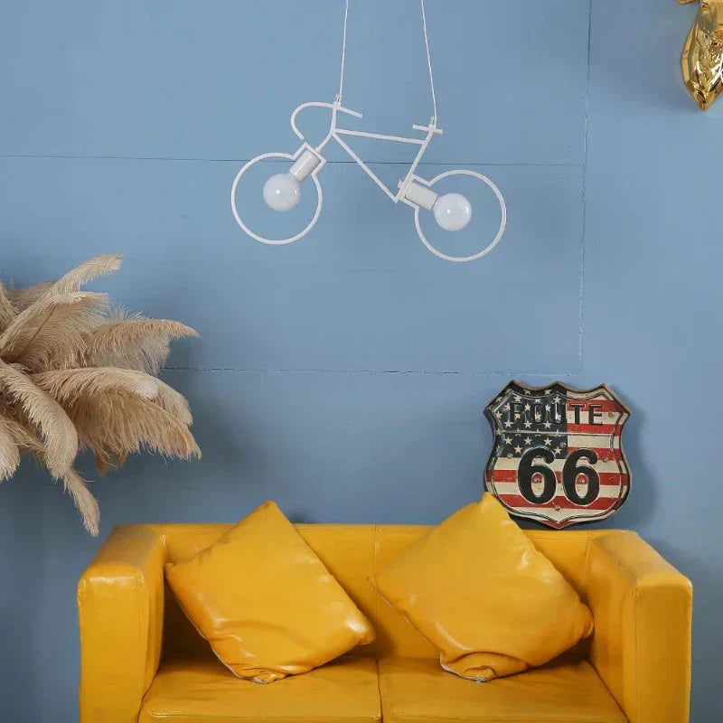 Modern Bike Style LED Hanging Lamp - Glamry