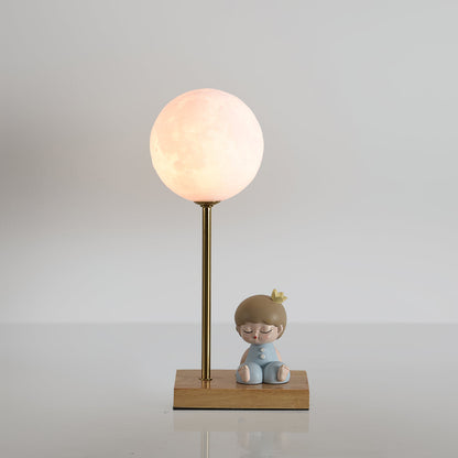Unique Moon Shaped LED Table Lamp